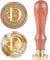 craspire Retro Alphabet Initialen Wachs Versiegelungsstempel Classic Vintage 26 Buchstaben AZ 25mm Abnehmbarer Messingkopf Holzgriff Für Umschlag Einladung VerschönerungDekoration (Buchstabe D)