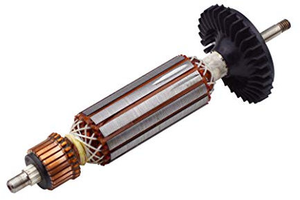 MQEIANG GWS7 220V / 230V Ankerrotor mit Kohlenstoffbürste Kugellager für Bosch GWS7-100 GWS7-125 GWS 7-100 7-125 Winkelschleifer (Color : Rotor)