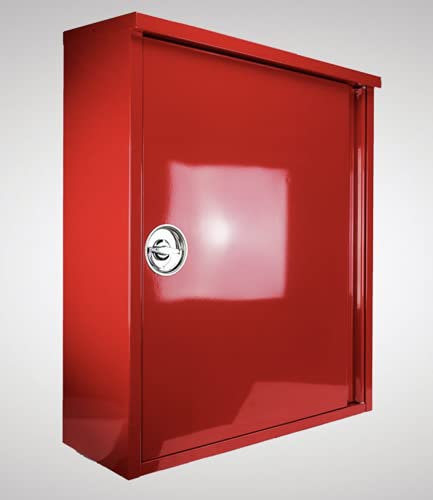 2er Schutzschrank Box f. Feuerlöscher Schrank rot - Brandschutzschrank Schläuche