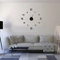 EUROXANTY Reloj de Pared Adhesivo DIY | Diseño Moderno | Foam EVA | Para Salón | Decoración | Analógico | Color Negro