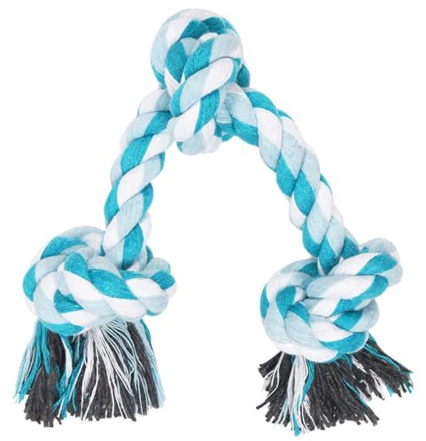 Vivifying Dog Rope Toy, Tough Rope Toy for Dog Cat Puppy Teeth Cleaning (Blue)