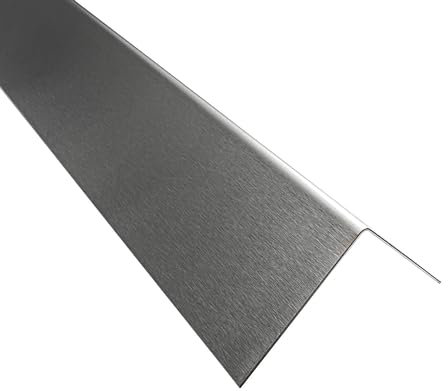 Kantenschutz Edelstahl Winkel Eckschutz Eckleiste Aussen V2A 2,5m 50mm gebürstet