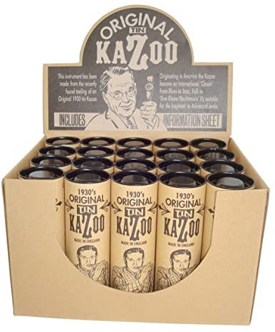 Kazoo Metall goldfarbig (20 Stück im Karton-einzeln verpackt)