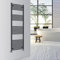 Warmehaus Curved Bathroom Heated Towel Rail Warmer Radiator Central Heating 1800x600mm - Anthracite