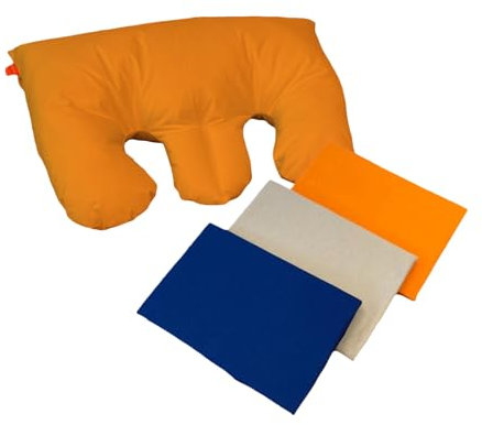 My Neck Jersey Kissenbezug: 100% Baumwolle, Reißverschluss, Orange, 50x70 cm, Maschinenwaschbar, Pillow Cover für das My Neck Kissen - HEFEL