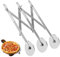 DBREAKS 3 Räder Pizzaschneider, 3 Rad Teigschneider, Verstellbarer Pizzaschneide, Mehrrund-Teigschneider, Teigschneider Edelstahl, Kuchenteiler Blechkuchen, für Pizza, Kuchen, Teig