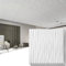 Art3dwallpanels Deckenfliesen 61 x 61 cm für Innenwanddekoration, 12 Stück, 3D-Wandpaneel, feuerfest, Premium-PVC, kein Durchhängen und Bruch, Wandpaneele, Abdeckung 48 m², Weiß