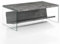 Wink Design Nikki 110 Beistelltisch/Zeitschriftenständer, Beton, transparent, H42,5 x 110 x 60 cm