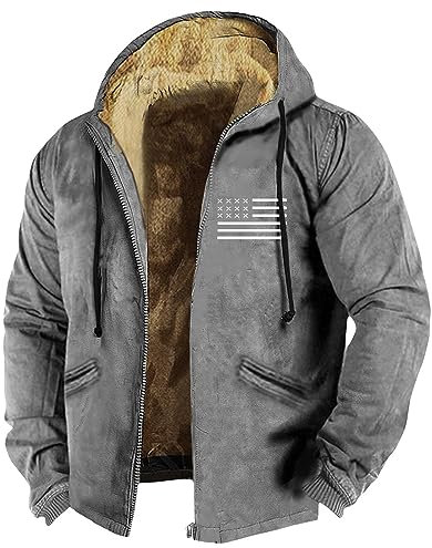 KONG JIMFAN Winterjacke Herren Herren Unterhemden Football Trikot Fahrrad Jacke Für Herren Windjacke Sakkos Für Herren Sport Jacke Herren Langarm T-Shirt Herbst Jacke Herren(Gray,5XL)