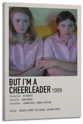 Filmposter But I'm A Cheerleader, Raumdekoration, Poster für Schlafzimmer, Wohnzimmer, Wände, 50 x 75 cm, Rahmenstil