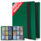 JUSONEY Sammelkarten Album - 468 Pockets Sammelalbum 26 Seiten Pro 9 Pocket mit Wasserdichte Grün Buchdeckel Perfekt zum Sammeln von Karten für MTG Magic,für Match Atta（Grün）