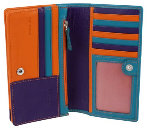 Golunski Damen-Geldbörse/Geldbörse aus Leder mit RFID-Schutz – Dakota Multi