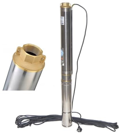 PAG Turbo GmbH® - Tiefbrunnenpumpe Brunnenpumpe 3,5 - 90 mm - 4200 l/h - 1,1kW - 10bar - bis 5% sandresistent