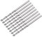 QUARKZMAN Forets en Carbure de Tungstène C2/K20, 2mm, Tige Droite, Outil de Perçage pour Acier Inoxydable, Aluminium, Fer, Métal, Plastique - Lot de 8 Pièces