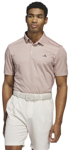 Adidas Polo imprimé intégral pour Homme (1 pièce), Poudre de Corail S25/rubis Aurore S25, M