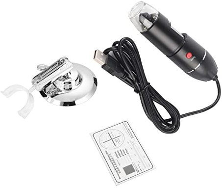 Mikroskop, 500-faches Mikroskop, Tragbares Elektronisches Mikroskop, USB-Lupe Mit Halterungsplattform Für Industrielle Leiterplattenprüfung, Schmuckbewertung, Erkennung Usw