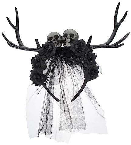 Didiseaon 4pcs Headband Halloween Head Band Cosplay Horns Halloween Costume Headwear Horn Hair Hoop Horns Cosplay Animal Cosplay Hairband Deer Antlers Halloween Head Decoration Fabric