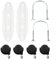 Lot de 2 supports de poulie de radiateur, support de roulettes pour radiateur électrique hydroélectrique, système de poulie mobile pour radiateurs électriques (noir)