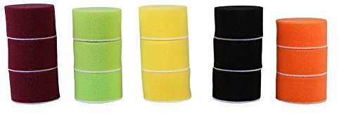 16-delars polersvampset, rund form 50mm diameter, 5,5cm höjd, för bilpolering och elektrisk polermaskin