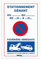 Lot de 4 panneaux en Akilux stationnement gênant fourrière immédiate - format 19x29 cm