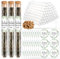 BOFUNX Schön dass du da bist Gastgeschenke 50pcs Reagenzgläser mit Korken und Aufkleber zur Hochzeitsgeschenk Gastgeschenk für Hochzeit Taufe Kommunion Konfirmation Geburtstag