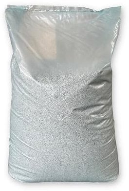 Sabbia al Quarzo per Sabbiatura, Granulometria 0,8-1,5mm, 25kg