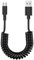 Greacesrio 2 Pièces Câble USB C Spiralé, Câble Type C Spiralé Charge Rapide, 1,5 Mètre, 5A, Câble Rétractable de Android voiture compatible avec Xiaomi, Galaxy S24 S23 S22, Noir
