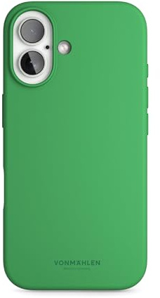 VONMÄHLEN Soft Silicone Case Kompatibel mit iPhone 16 Plus & MagSafe - Weiche Silikonhandyhülle aus recycelten Materialien - Handyhülle mit Mikrofaserfutter und Kamera-Displayschutz