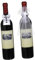 Amosfun Juego de 2 pares de botellas de vino de boda elegantes adornos románticos de vino tinto para ocasiones especiales, suministros de boda