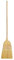 Traditional Corn Broom Heavy-Duty Indoor Outdoor Broom for Sweeping Hardwood Floors, Patios, Garages & Porches Sturdy Natural Straw Bristles with Wooden Handle