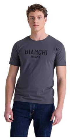 Santini Bianchi Milano Fan 2025 Short Sleeve T-Shirt L