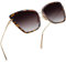 Joopin Oversized Sonnenbrille Katzenaugen Braun Groß Vintage und Übergroßer Damen Sonnenbrille UV400 Katzenaugen Brille (Leopard Braun)