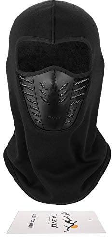 TAGVO Sturmhaube Gesichtsmaske mit atmungsaktivem Mesh-Silikon-Panel, Winter Fleece-Nackenwärmer Winddicht, Fit-Helm Hut für Erwachsene Frauen und Manner - Universal Größe