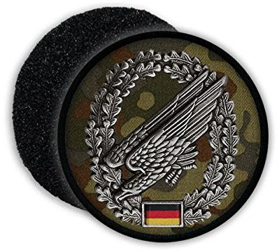 Copytec Patch Fallschirmjäger Barettabzeichen Bundeswehr Flecktarn Adler Deutschland Abzeichen Wappen Aufnäher Uniform #20798