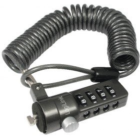 Logilink - Notebook Anti-Theft Device with Combination Lock, Black