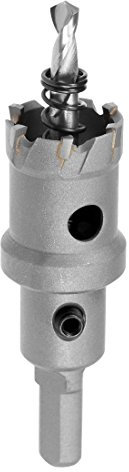 sourcingmap Carbide Hole Saw Drill Bit, 25mm Hole Cutter for Stainless Steel Alloy Cast Iron Copper Metal Sheet, with Limit Step