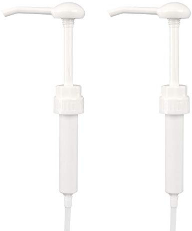 Viewnub Standard Closure Pump Dispenser for Gallon Jug Bottles, 30 ml Dosage White, 38 mm, Pack of 2
