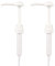 Viewnub Standard Closure Pump Dispenser for Gallon Jug Bottles, 30 ml Dosage White, 38 mm, Pack of 2