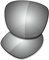 Saucer Premium Ersatzgläser für Oakley Trillbe X OO9340 Sonnenbrillen High Definition - Chrome Metal Polarisiert