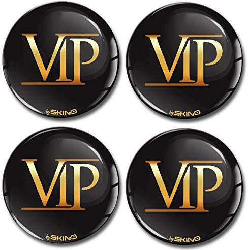 Biomar Labs® 4 x 60mm Autocollant 3D en Silicone pour Cache-Moyeu, Enjoliveurs, Centre de Roue Caches Emblème VIP A 5060 Z*