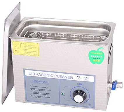 CGOLDENWALL Ultraschallreiniger, 6 l, 40.000 Hz, PS-30T, Edelstahl, mit Timer & Doppelsicherungen, ideal für die Reinigung von Schmuck, Brillen, Zähnen, Scheiben, Uhren und mehr PS-30T