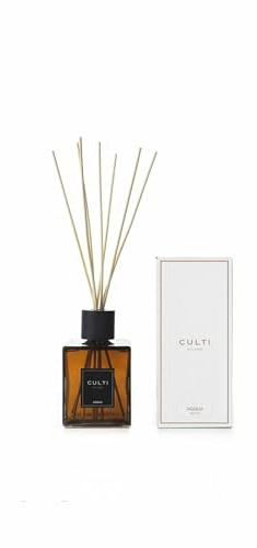 Culti Milano Diffusor Stäbchen Decor Aqua mit einem Volumen von 1000 ml und der Duftnote Bergamotte und Sandelholz, Lebensdauer 3 Monate, DA DEC.CB-1000-AQQUA