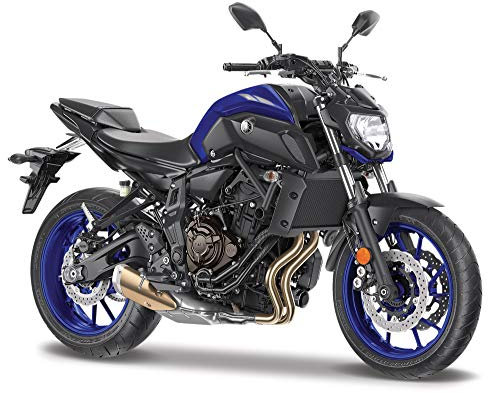 Maisto Yamaha MT07 Moto – Échelle 1:18 – Réplique de Moto moulée sous Pression Incroyablement détaillée, Noir