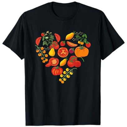 Corazón de tomate Vegetal Jardín Jardinero Tomate Camiseta