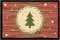 MoonWorks® Fußmatte Weihnachten Weihnachtsbaum Tannenbaum Willkommen im Advent rutschfest & waschbar schwarz 60x40cm