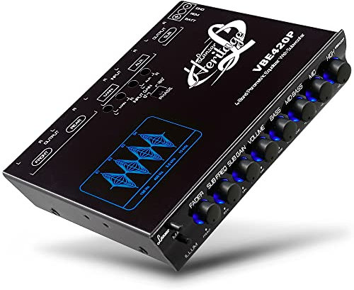 Parametric Equalizer with Subwoofer - 9 Volt RMS Pre-Amp Output with Subwoofer Gain Control and 2 Input Sources Selectable, Pre-amp Line Aux Inputs Via RCA Jacks
