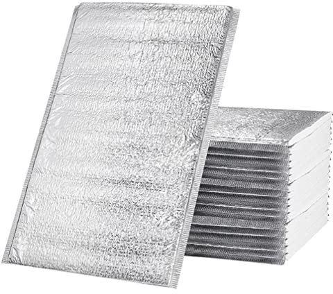 SEWACC 25 Stücke Wiederverwendbare Isolierbeutel Thermobox Liner Mittagessen Lebensmittel Einkaufstasche Aluminium Sandwich Tasche für Lunchbox Einkaufstasche Isolierfutter Isolierpaket