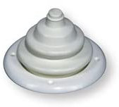 Kabeldurchführung aus PVC konisch - Zubehör für Schlauchboot Boot Kajak Kanu(Schwarz)