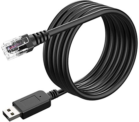 SDSACZMU Radar Detector Cable, USB to RJ11 Plug Cable,Replacement Power Line of Radar Detector,for Uniden Escort Beltronics Radar Detector, 9.84 ft