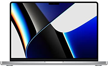 2021 Apple MacBook Pro mit Apple M1 Pro Chip (14 Zoll, 32 GB RAM, 512 GB SSD-Speicher) (QWERTZ Germany) Silber (Generalüberholt)